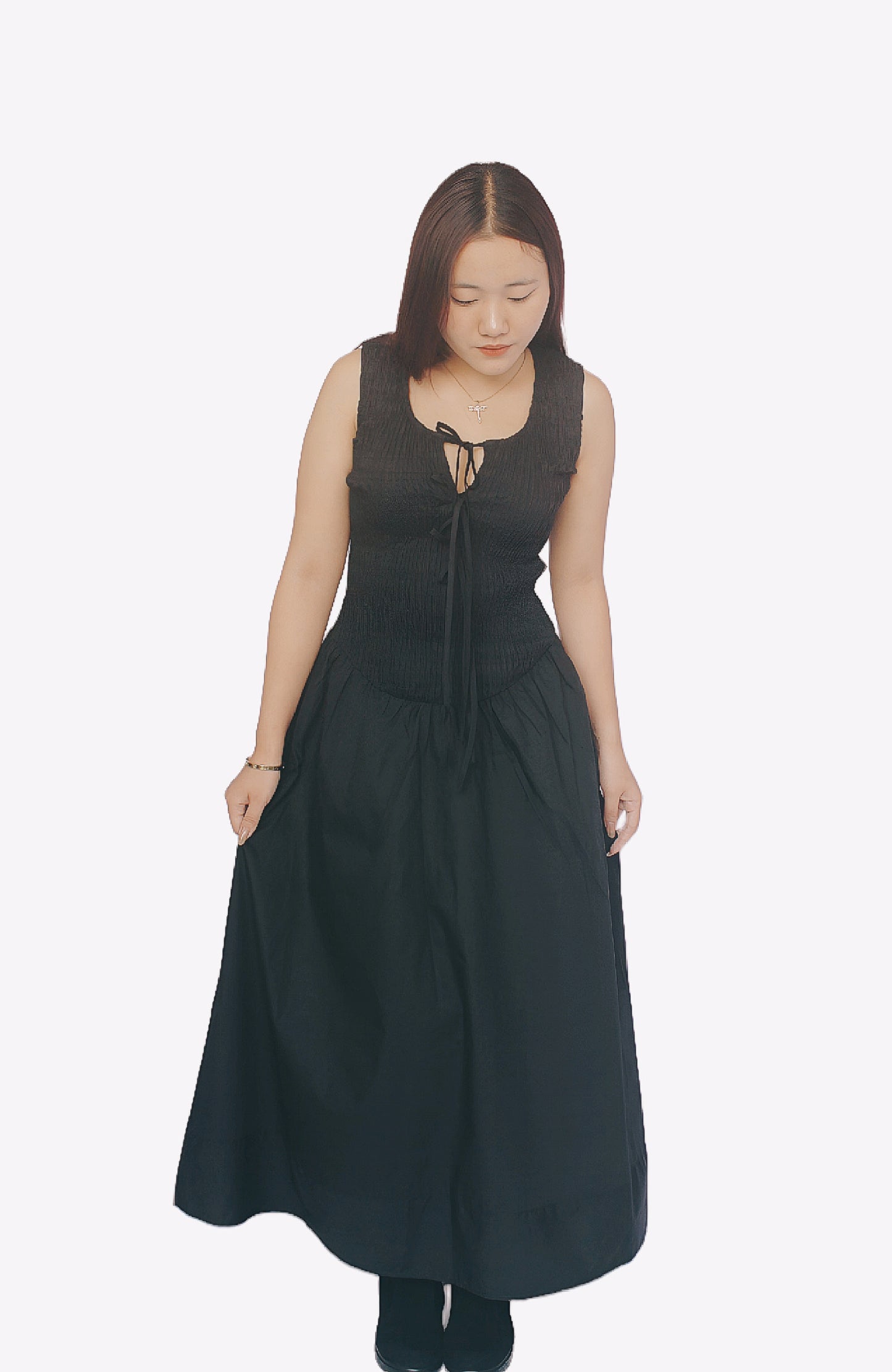 Waist Maxi Dress