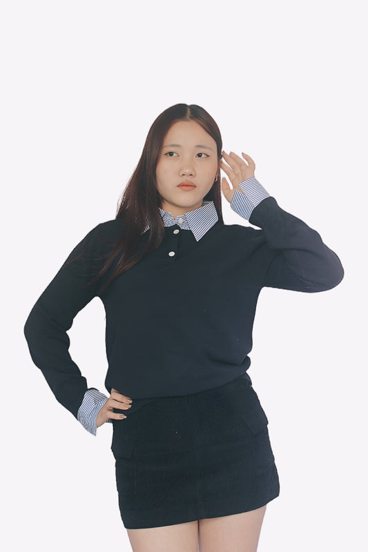 Long Sleeve collared  T-shirt
