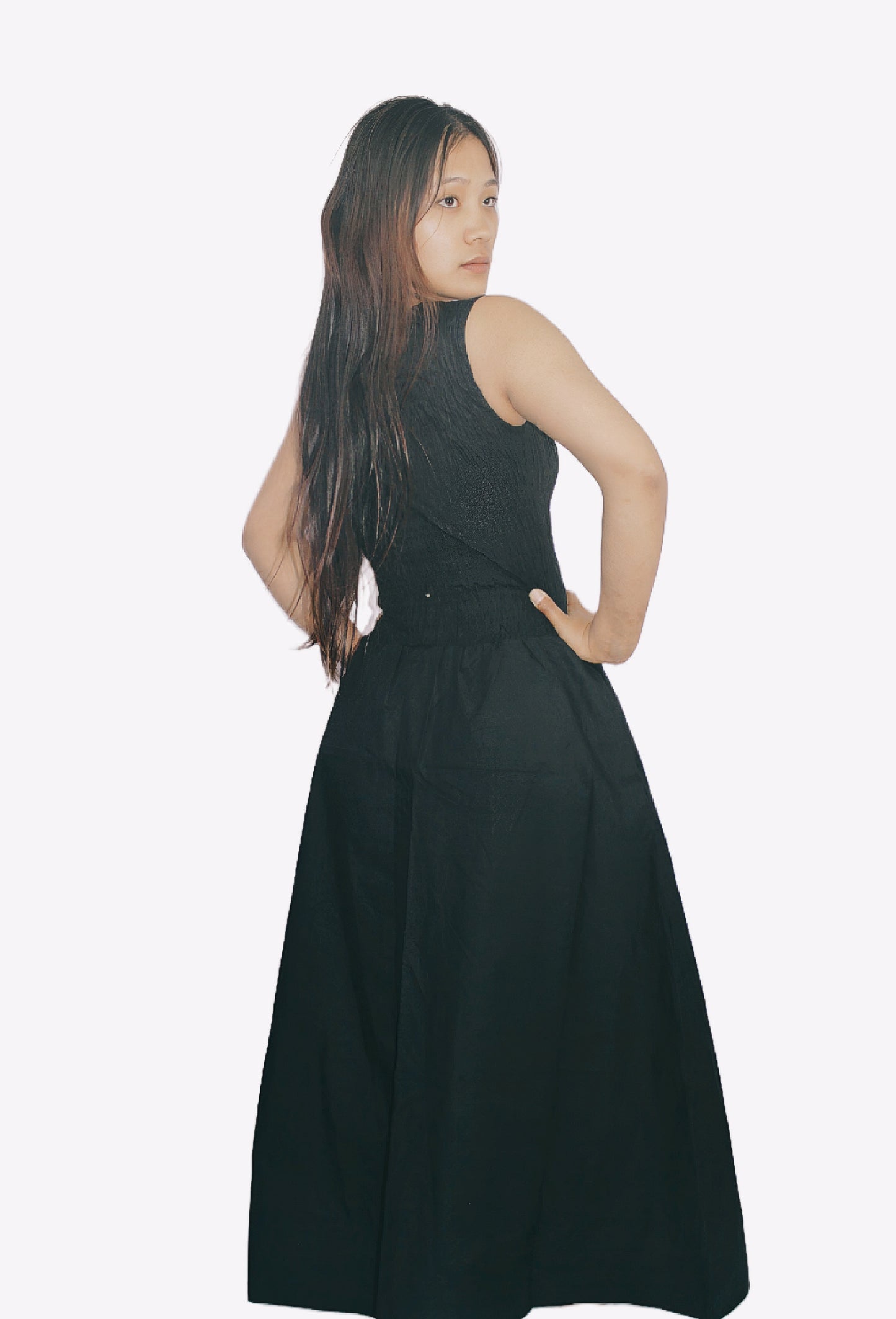 Waist Maxi Dress